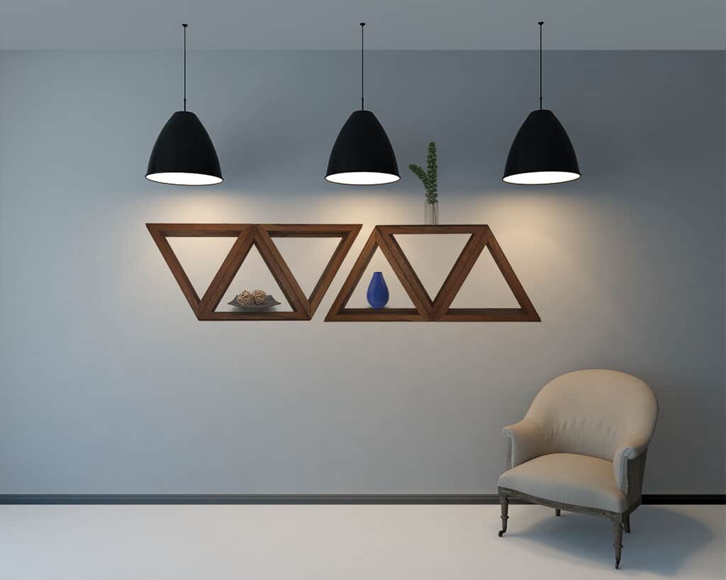 Altholz Triangle | Wandregal 2 Altholz Triangle | Wandregal – Bild 2