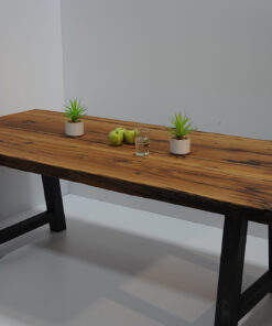 Altholz Tischplatte Eiche rustikal beidseitig originale Kante